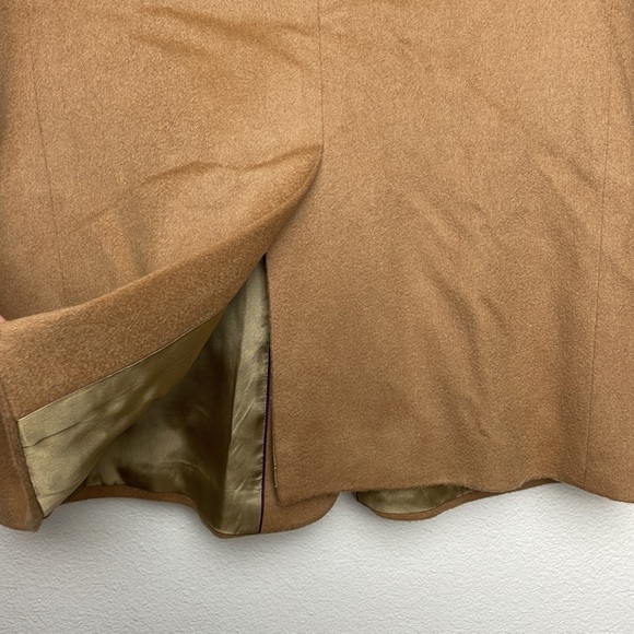 Lord And Taylor 100% Cashmere Two Button Camel Colored Blazer Size 43R - Picture 8 of 11